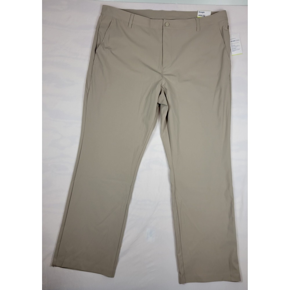 Old Navy Active Go-Dry Cool Straight Leg Pants Mens 44x32 Tan Khaki Golf Hiking